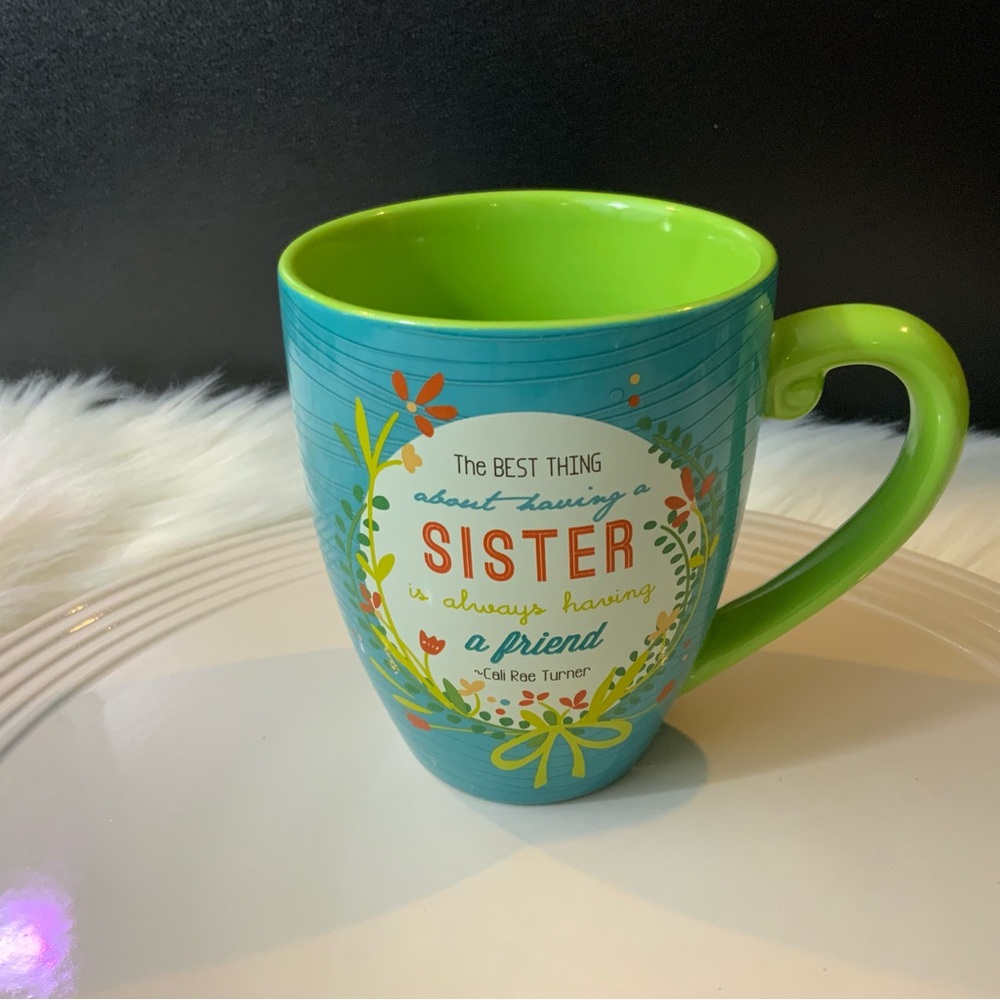 Pavilion Gift Company Sister Mug Retro 2012 *HARD TO FIND* EUC